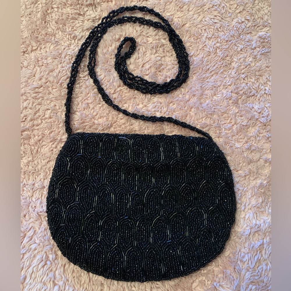 ❤️ 3/$15 Small Black Beaded Purse